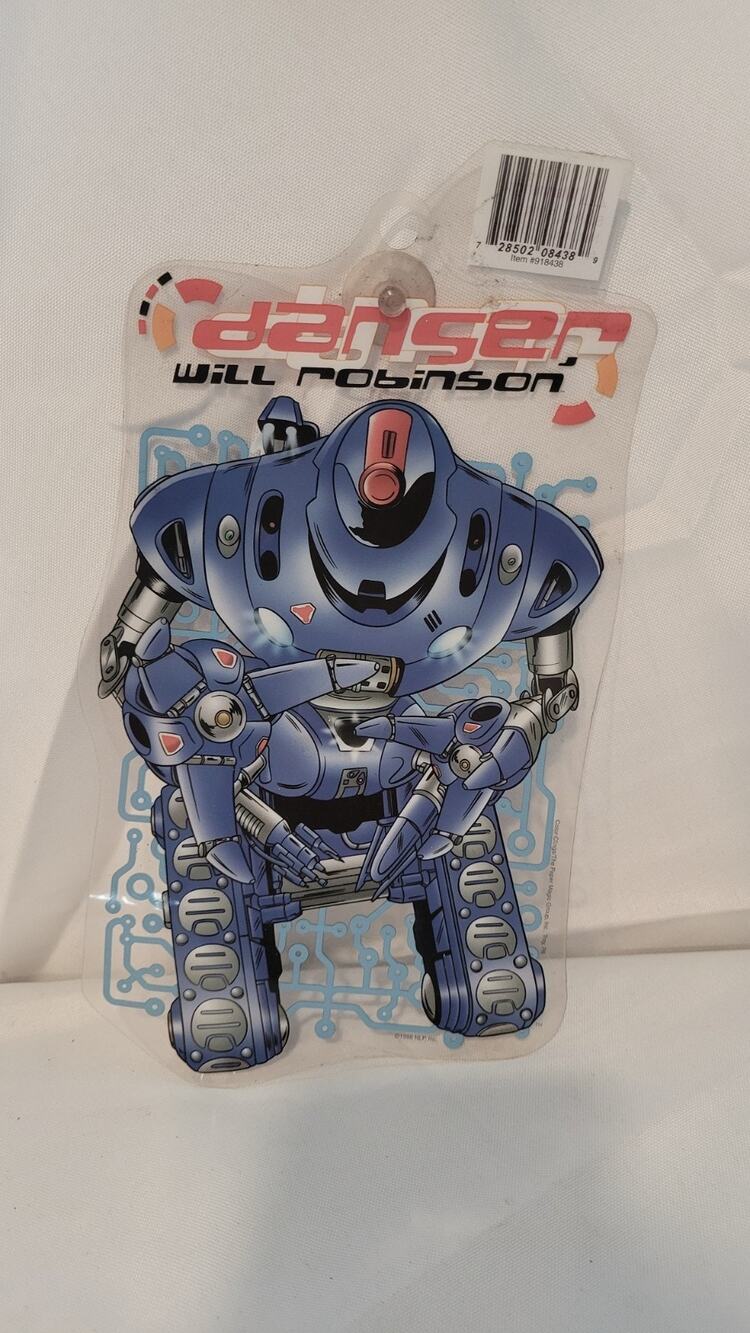 Vintage 1998 Lost In Space B9 Robot Window Cling Color-Clings Will Robinson NOS